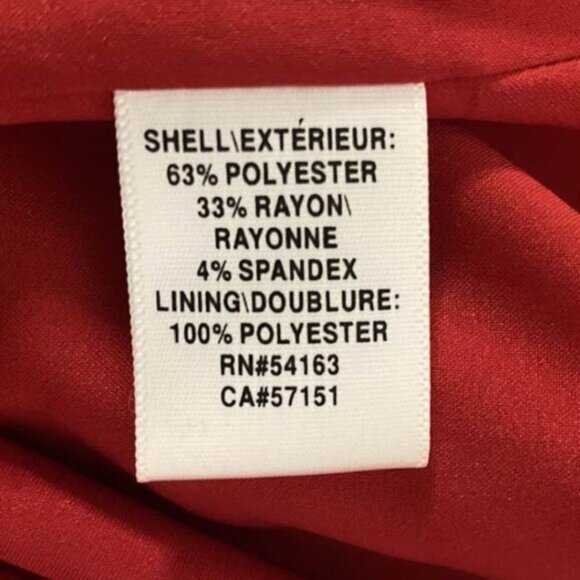 Marc New York Andrew Marc Red Peplum Sheath Dress | Cap Sleeve Party Work Wear - Picture 8 of 10